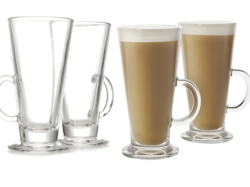 tall glass coffee cups