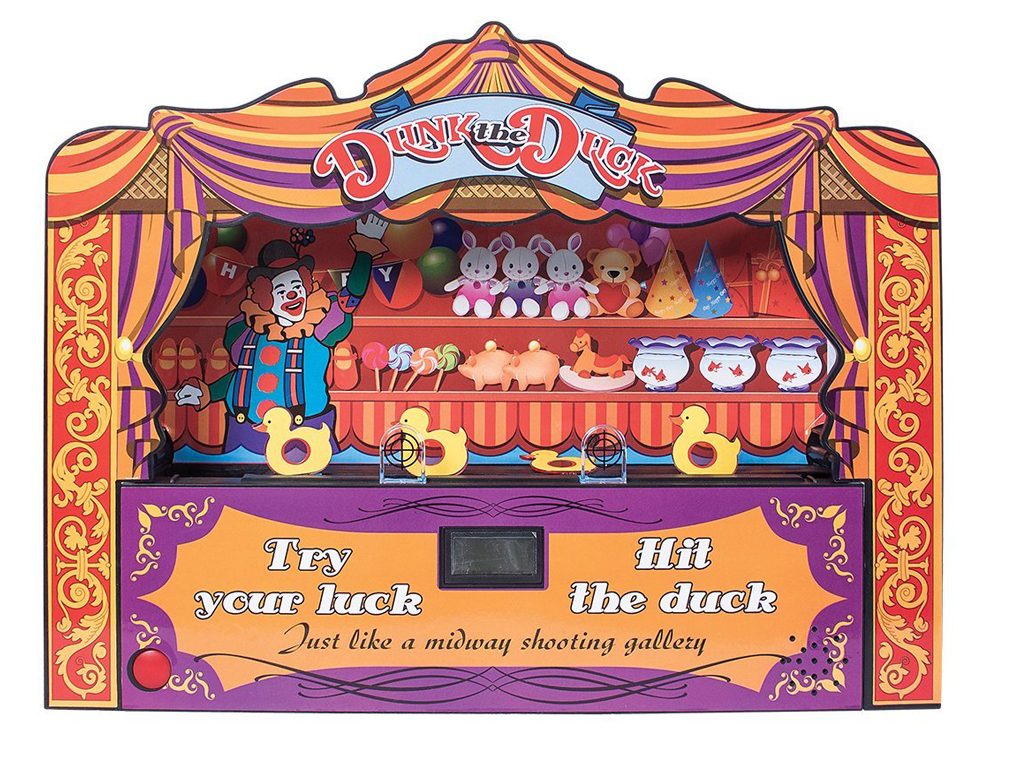 CLASSIC DUNK THE DUCK SHOOTING GAME CARNIVAL SHOOT TARGET FUN FAIR