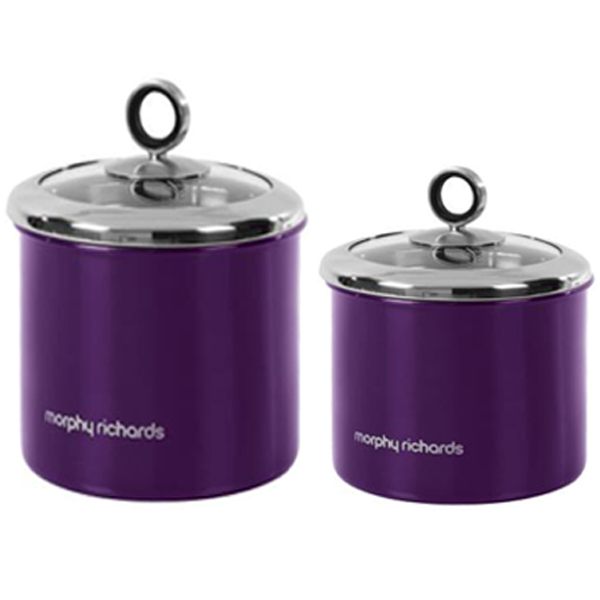 MORPHY RICHARDS 2 BISCUIT TEA COFFEE SUGAR STORAGE JAR CANISTERS POTS eBay