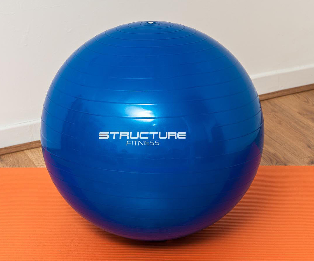 65cm Blue Gym Ball Swiss Exercise Yoga Ball Fitness Core Abs Weight