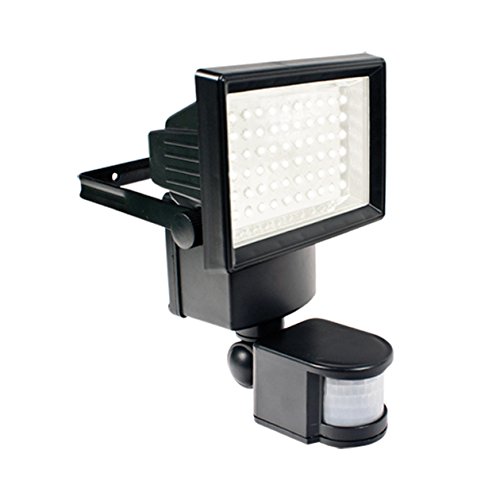 60 BRIGHT LED PIR MOTION SENSOR SOLAR SECURITY FLOODLIGHT GARDEN