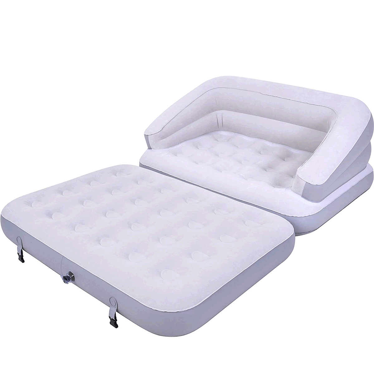 5in1 Inflatable Multi Functional Double Sofa Couch Flocked Air Bed Mattress Uk Ebay 0308