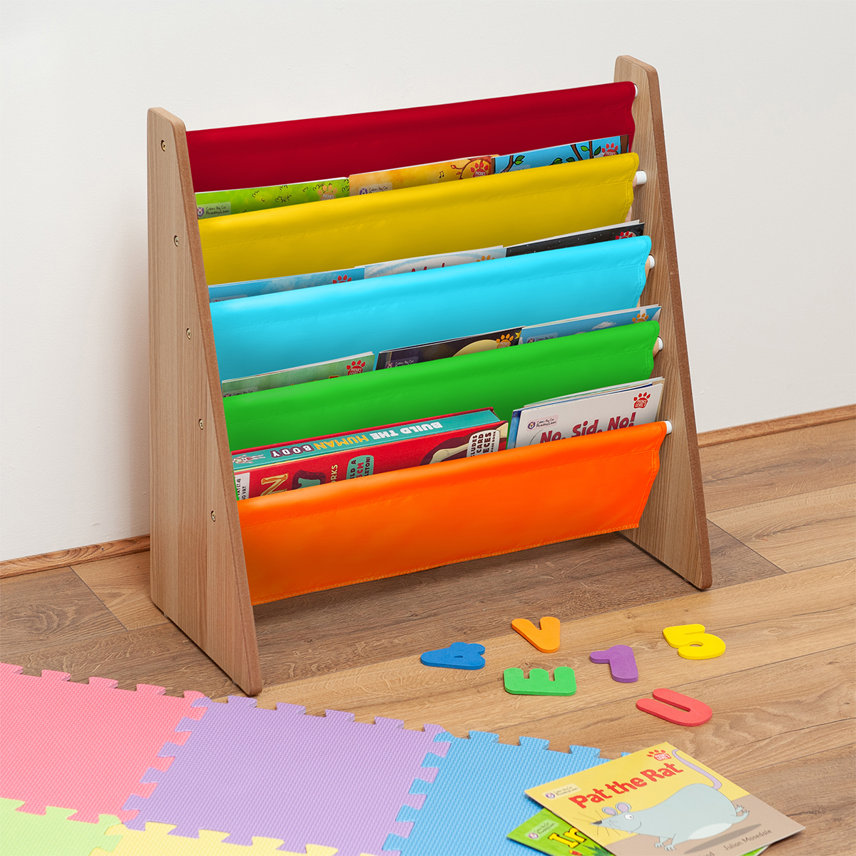Furniture Livivo Childrens Multi Coloured Bright Sling Book