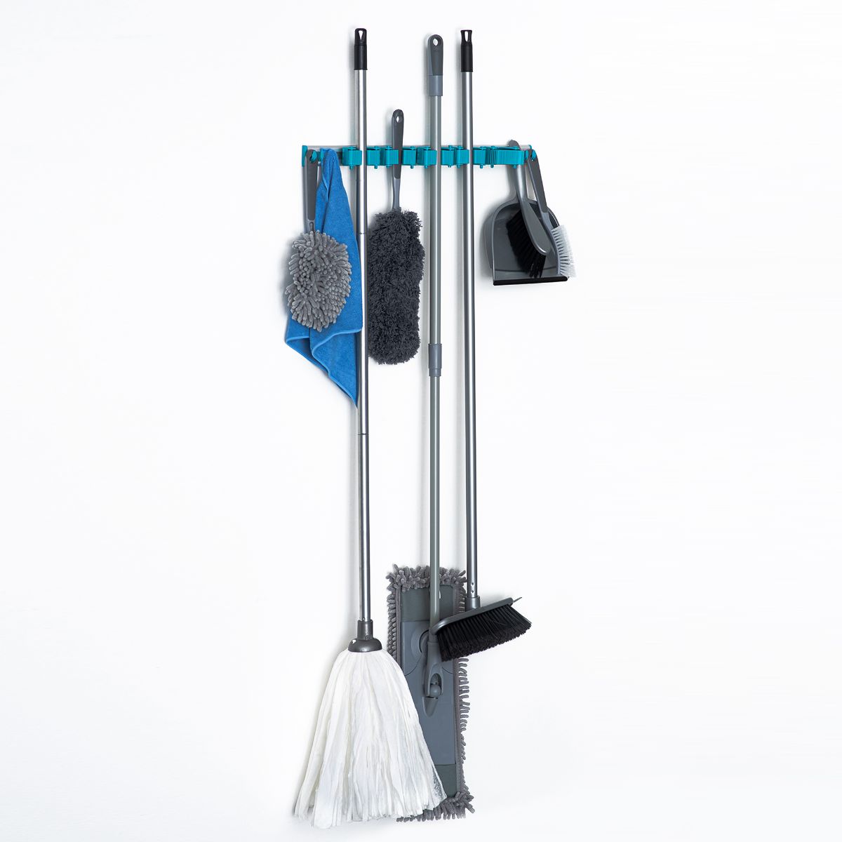 Wudore 5-Layer Wall Mounted Organizer Mop And Broom Holder