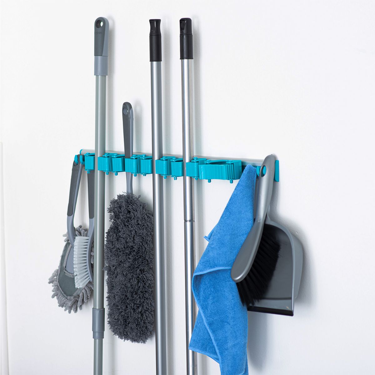 Wudore 5-Layer Wall Mounted Organizer Mop And Broom Holder