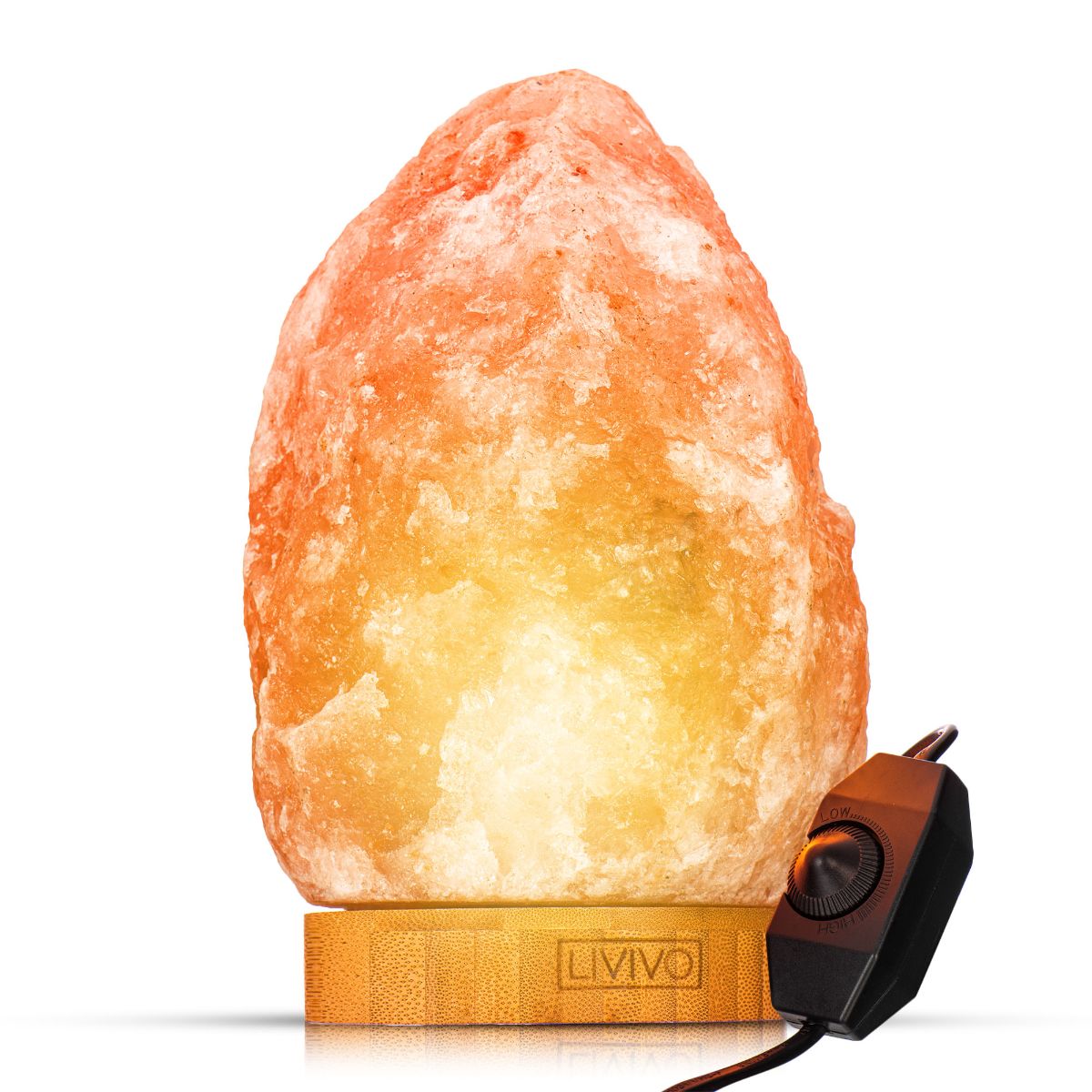 Healing Crystals Lava Lamp Fire Basket Mood Light with UK Dimmer Switch Cable /& 2 x Bulb Premium Quality 6 Himalayan Salt Lamp Fire Bowl with Himalayan Rock Salt Chunks