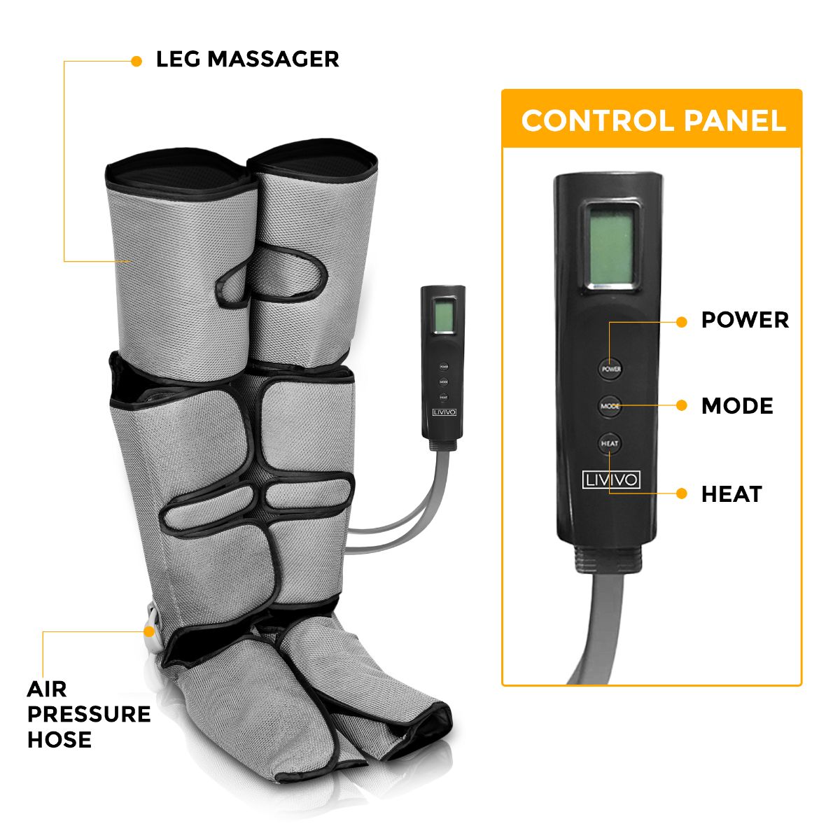 Electric Knee Foot Leg Massager Pad Body Pain Relief