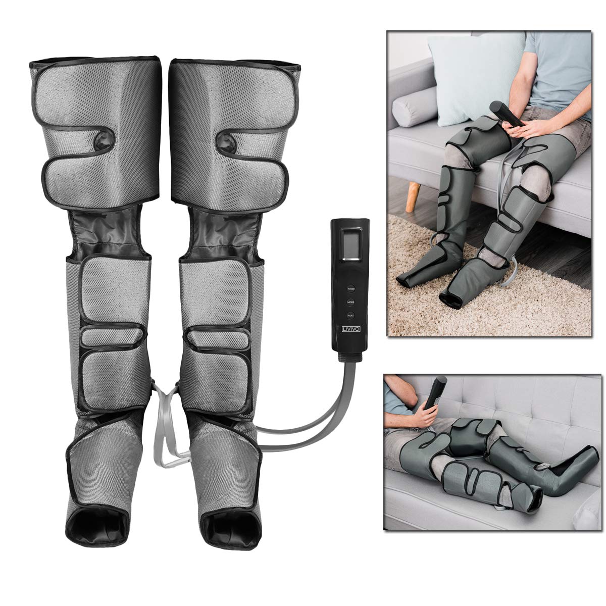 Air Compression Leg Massager Foot Calf Wrap Massage Therapy Body Machine 5056295302119 Ebay 