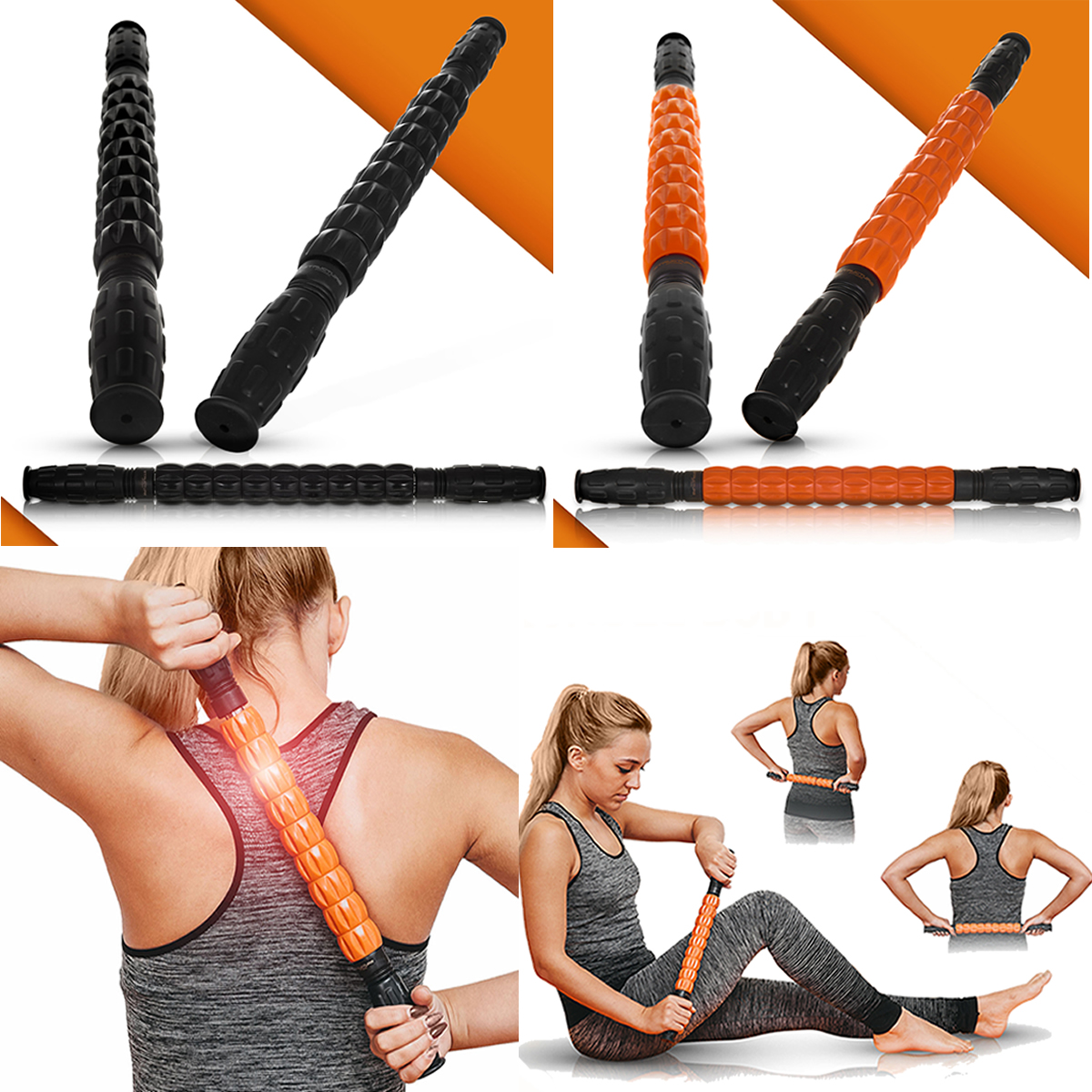 Muscle Roller Stick Deep Tissue Massage Leg Cramps Quads Calf Hamstring