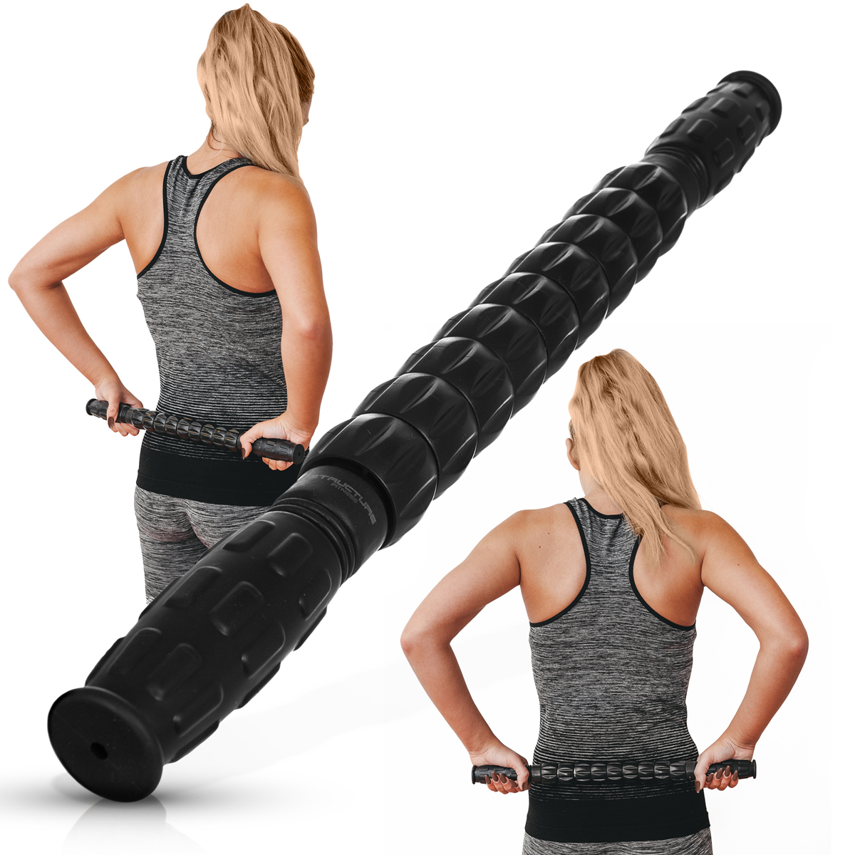 Muscle Roller Stick Deep Tissue Massage Leg Cramps Quads Calf Hamstring Massager Ebay