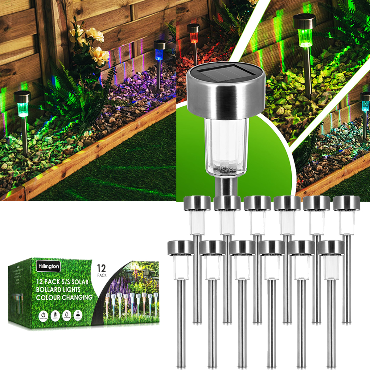 Acquista 1PC 16 LED durevoli impermeabili decorazioni da giardino luci da  terra 1PC energia solare luce interrata illuminazione esterna lampade  sotterranee Path Way Garden Decking