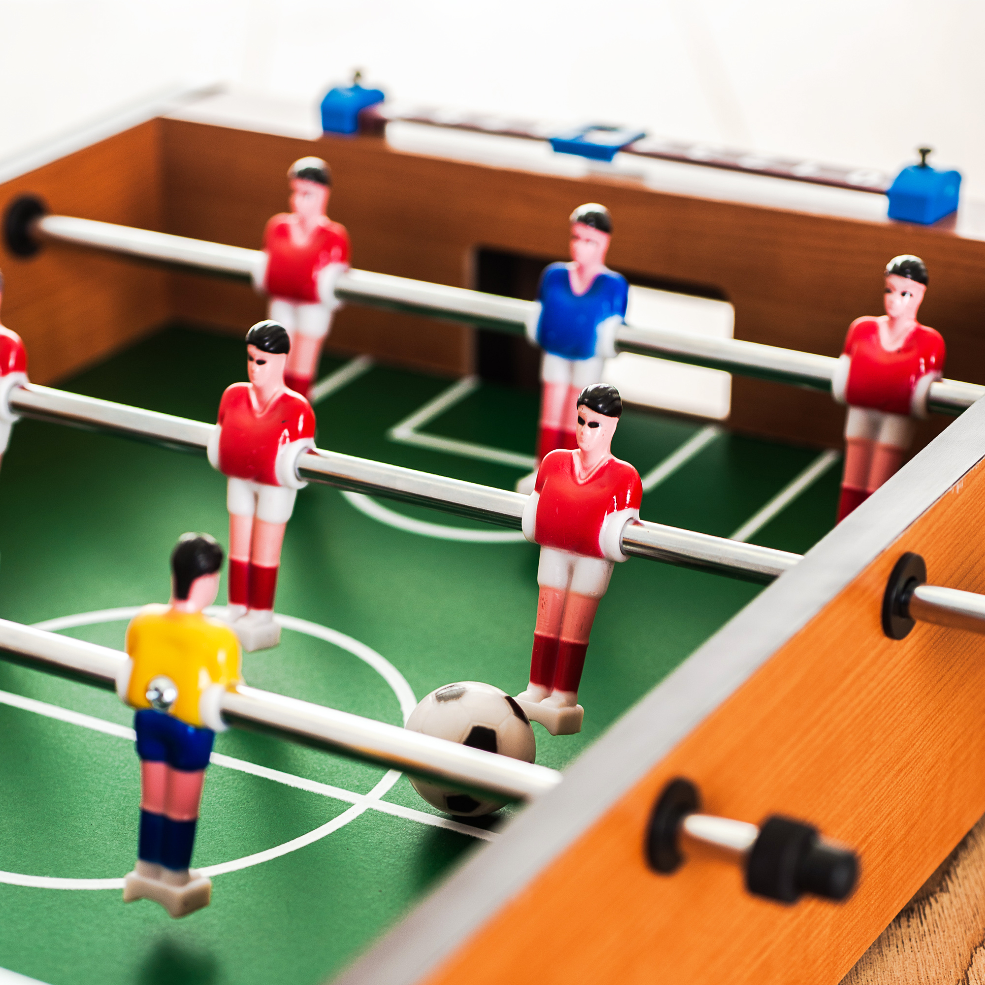 Mini Table Top Football Foosball Players Family Game Toy Kids Play Set ...
