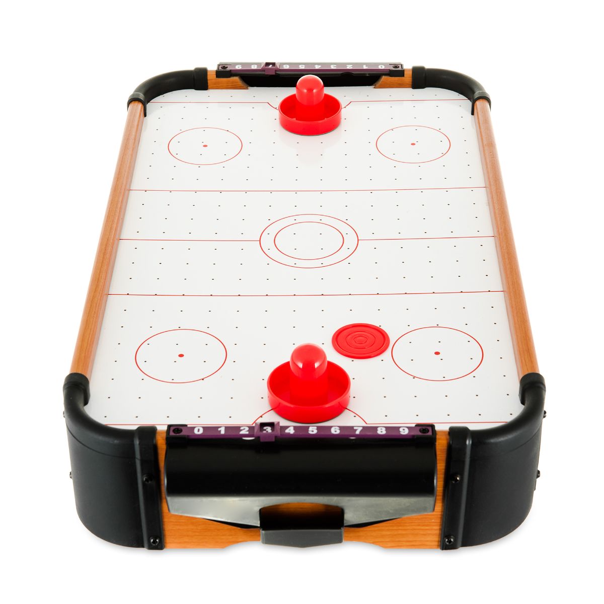 Table Top Air Hockey Battery Operated Pushers Pucks Family Xmas Game