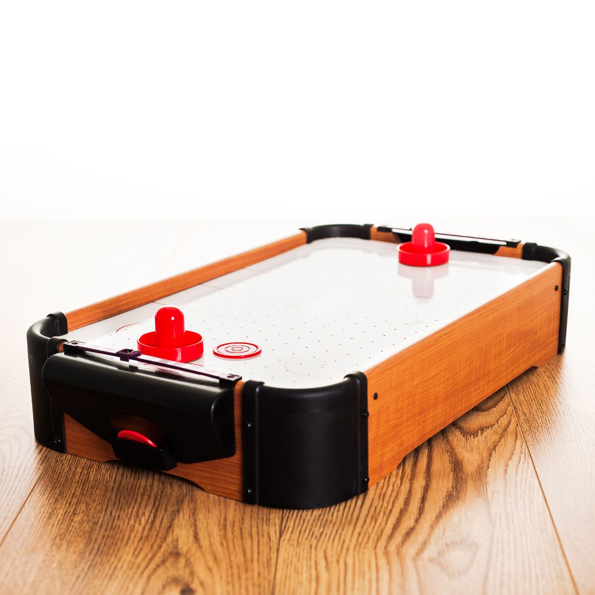 Table Top Air Hockey Battery Operated Pushers Pucks Family Xmas Game