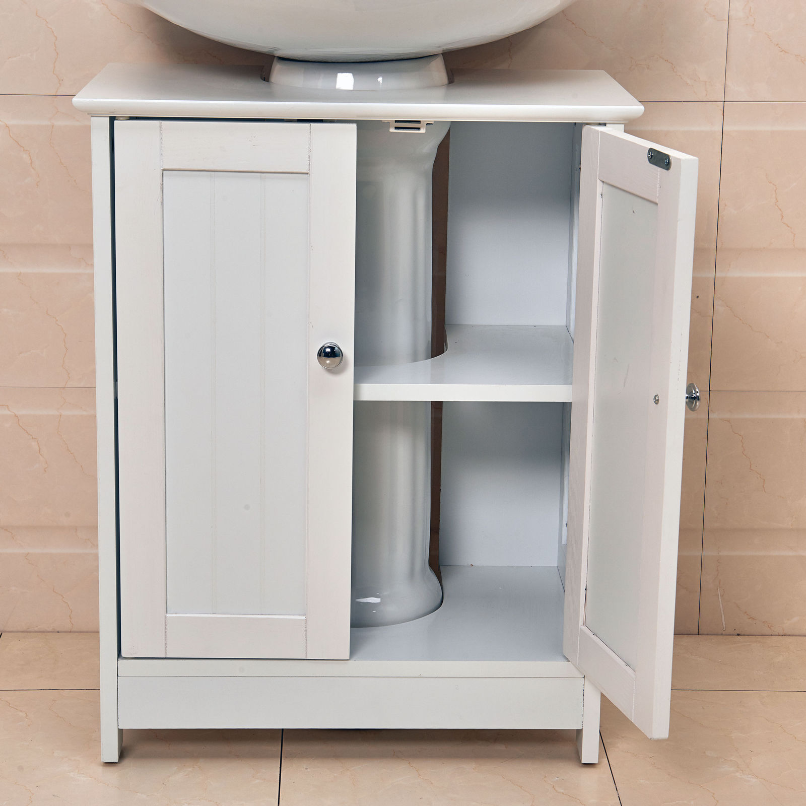 Vanity Unit Wooden Under Sink Wash Basin Bathroom Cabinet Storage