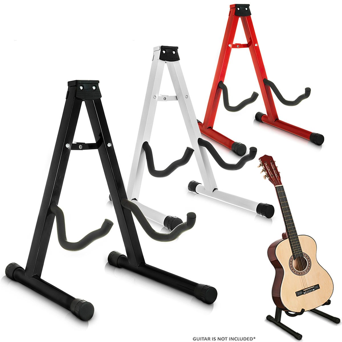 RockStand Wood A-Frame Stand - for Acoustic Guitar & Bass