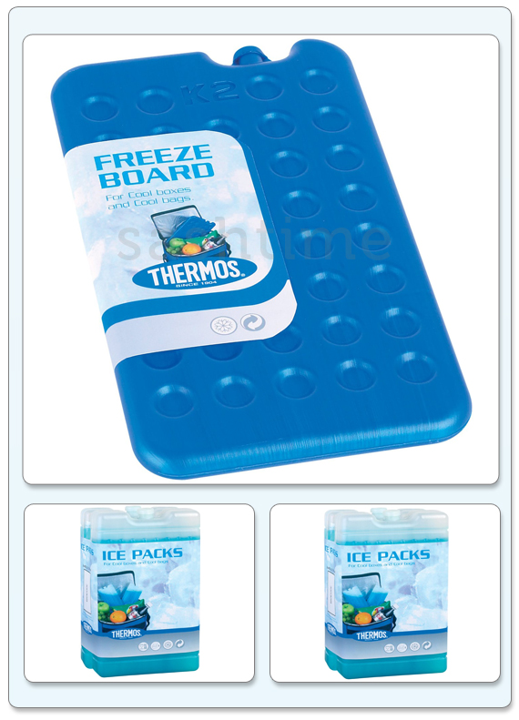 NEW THERMOS COOL BAG FREEZE BOARD 400g / ICE PACKS 200g / 400g TRAVEL ...