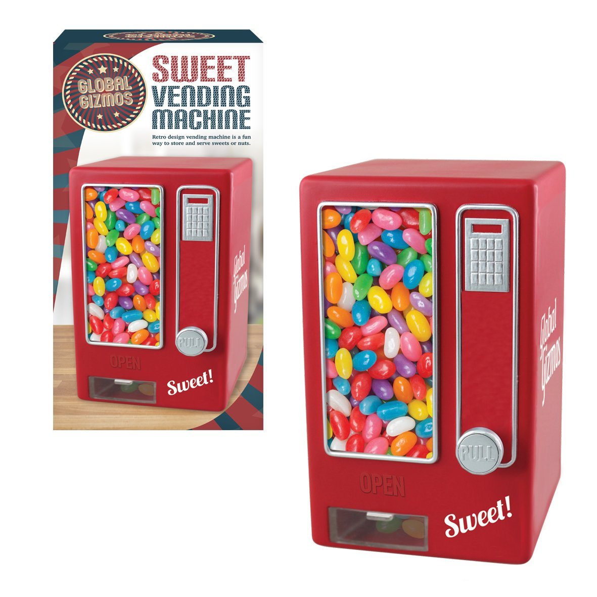 RETRO MINI SWEET VENDING MACHINE CHILDREN’S JELLY BEAN CANDY DISPENSER ...