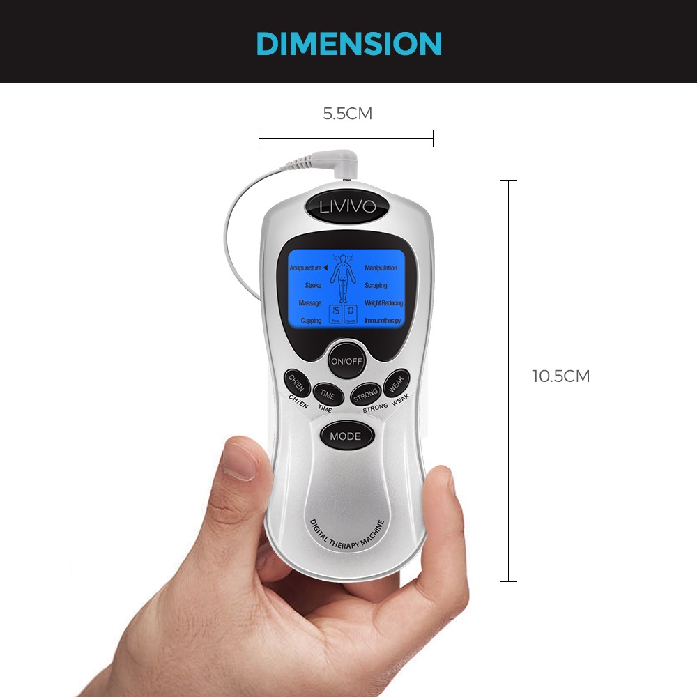 Tens Machine Digital Therapy Full Massager 8 Pain Relief Acupuncture