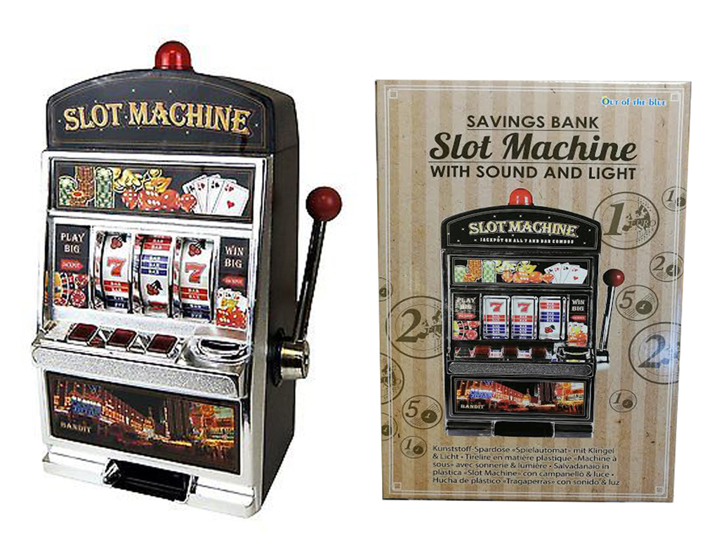 table top games slot machine coin bank