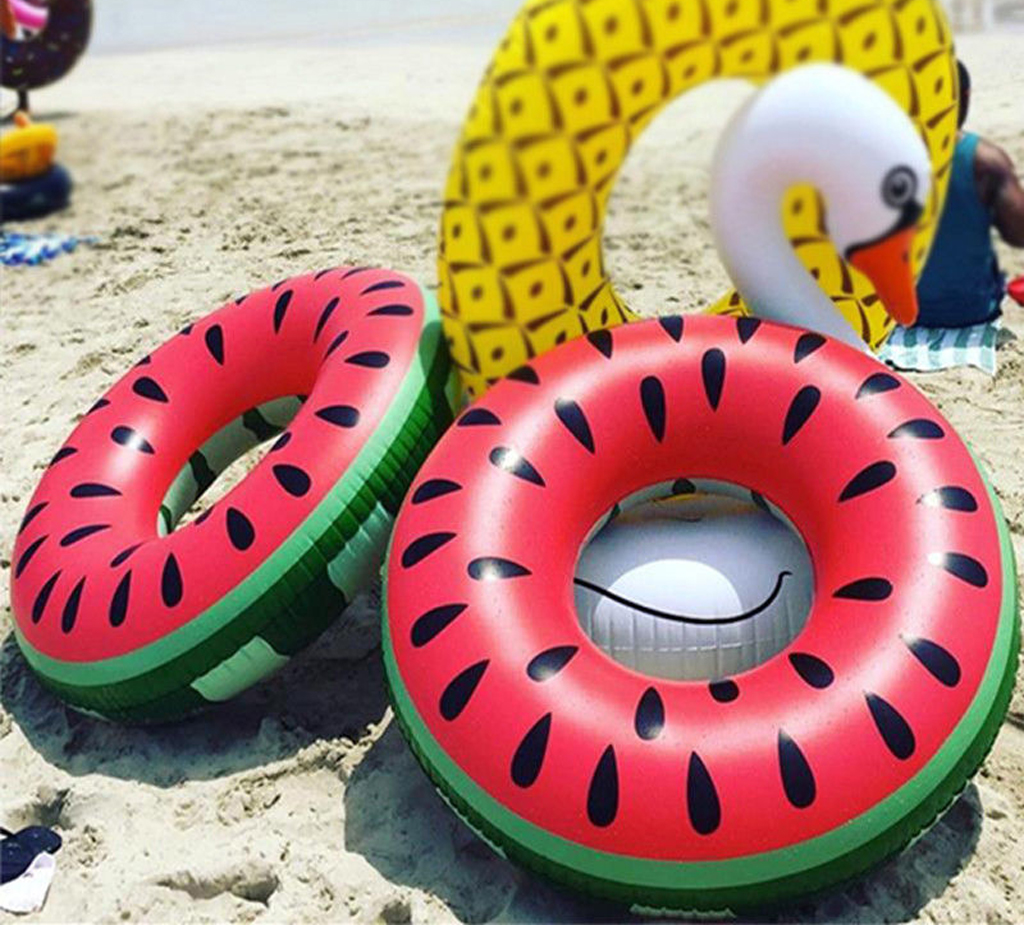 UK Inflatable Watermelon Float Raft Swimming Pool Beach Fun Sport Toys Swim Ring 