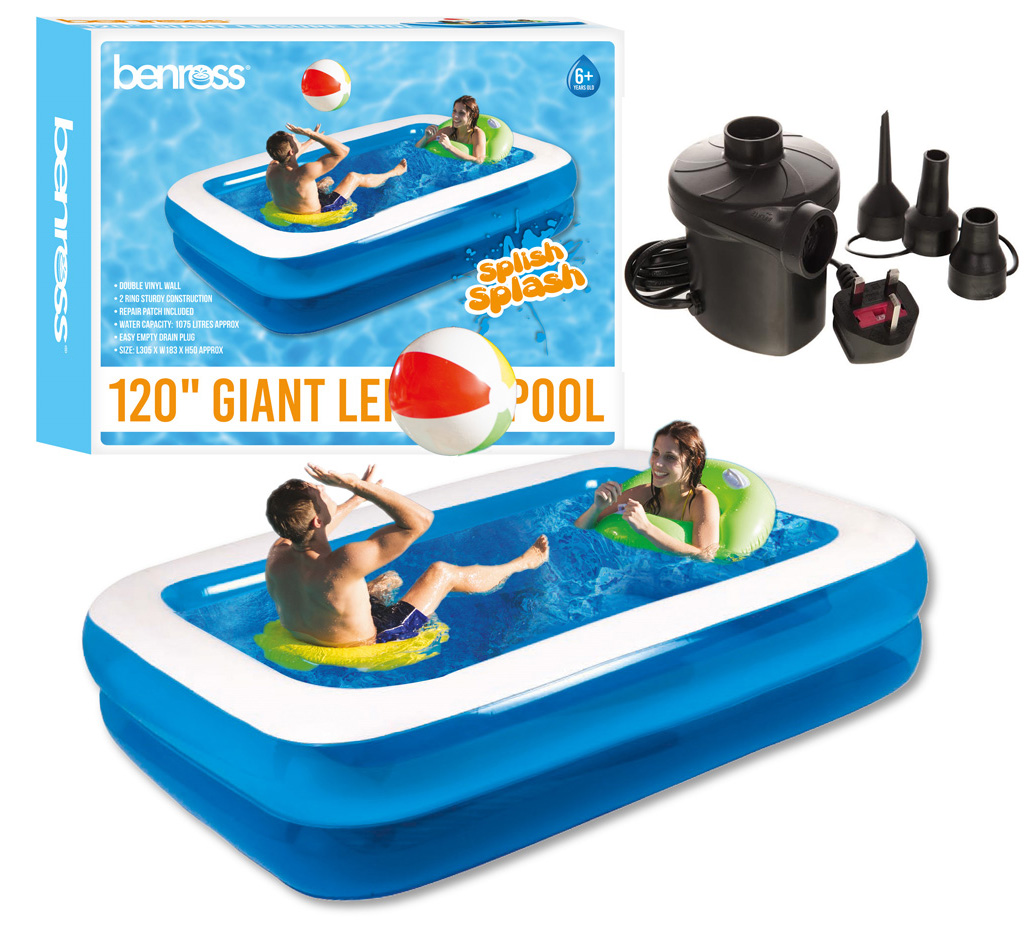 paddling pool with heat pump