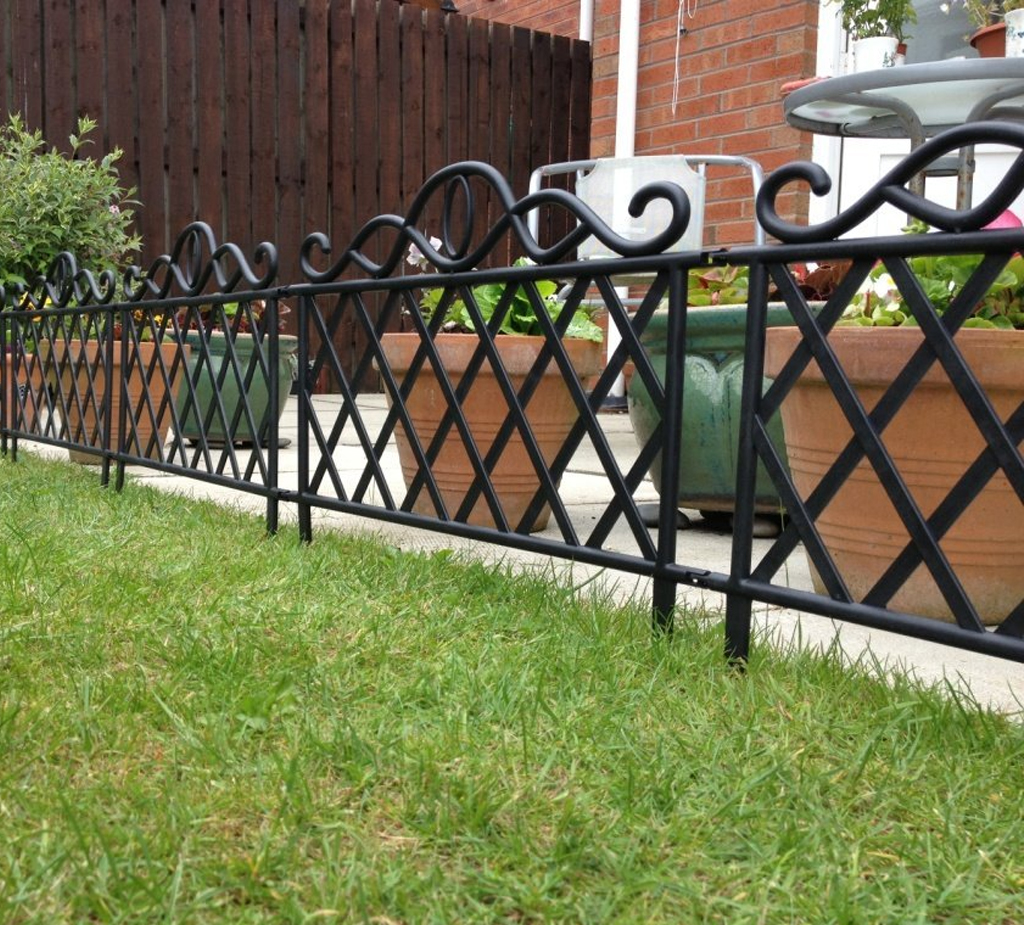 4/6/8/10/12 PLASTIC GARDEN BORDER FENCE EDGING LATTICE FENCING PATH