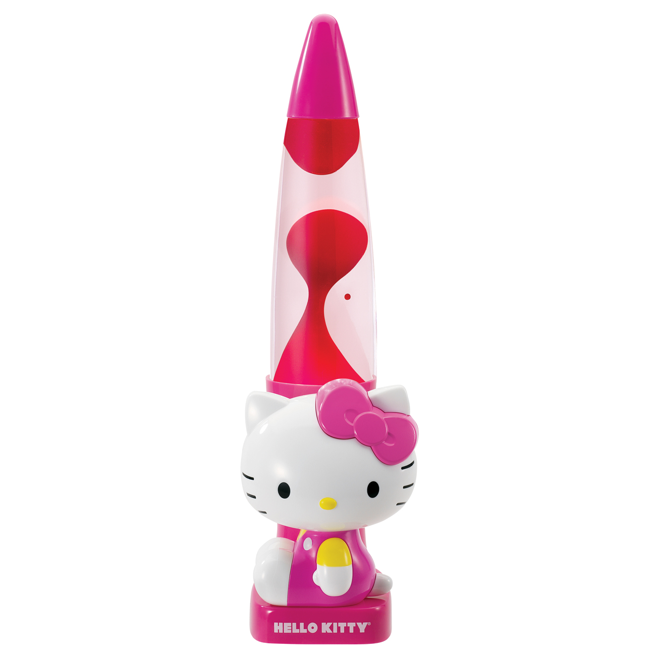 HELLO KITTY SANRIO GIRLS PINK LAVA OR GLITTER MOTION GLOW LAMP LIGHT 3D ...